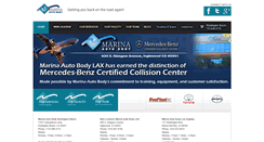 Desktop Screenshot of marinaautobodyhb.com